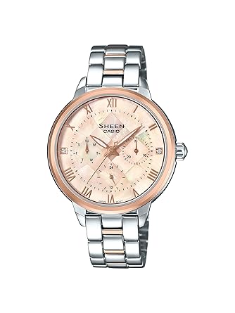 casio sheen mother of pearl watch