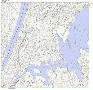 Bronx Ny Zip Code Map Bronx County, New York Ny Zip Code Map Not Laminated : Office Products