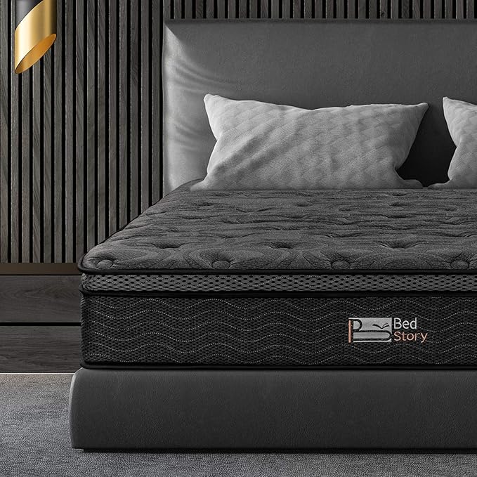 BedStory 10 Inch Full Mattress, Pocket Spring Memory Foam Hybrid