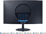 Samsung 27 inch 1000R Curved FHD 75Hz VA Monitor 4ms view 9