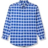 Brooks Brothers Mens Big & Tall Non-Iron Stretch Oxford Sport Shirt Long Sleeve Check