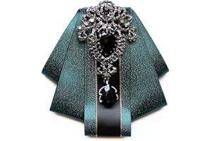 Chamvino all-match fashion Collar groom prformance stage dress suit adjustable Diamond-encrusted bow tie brooch
