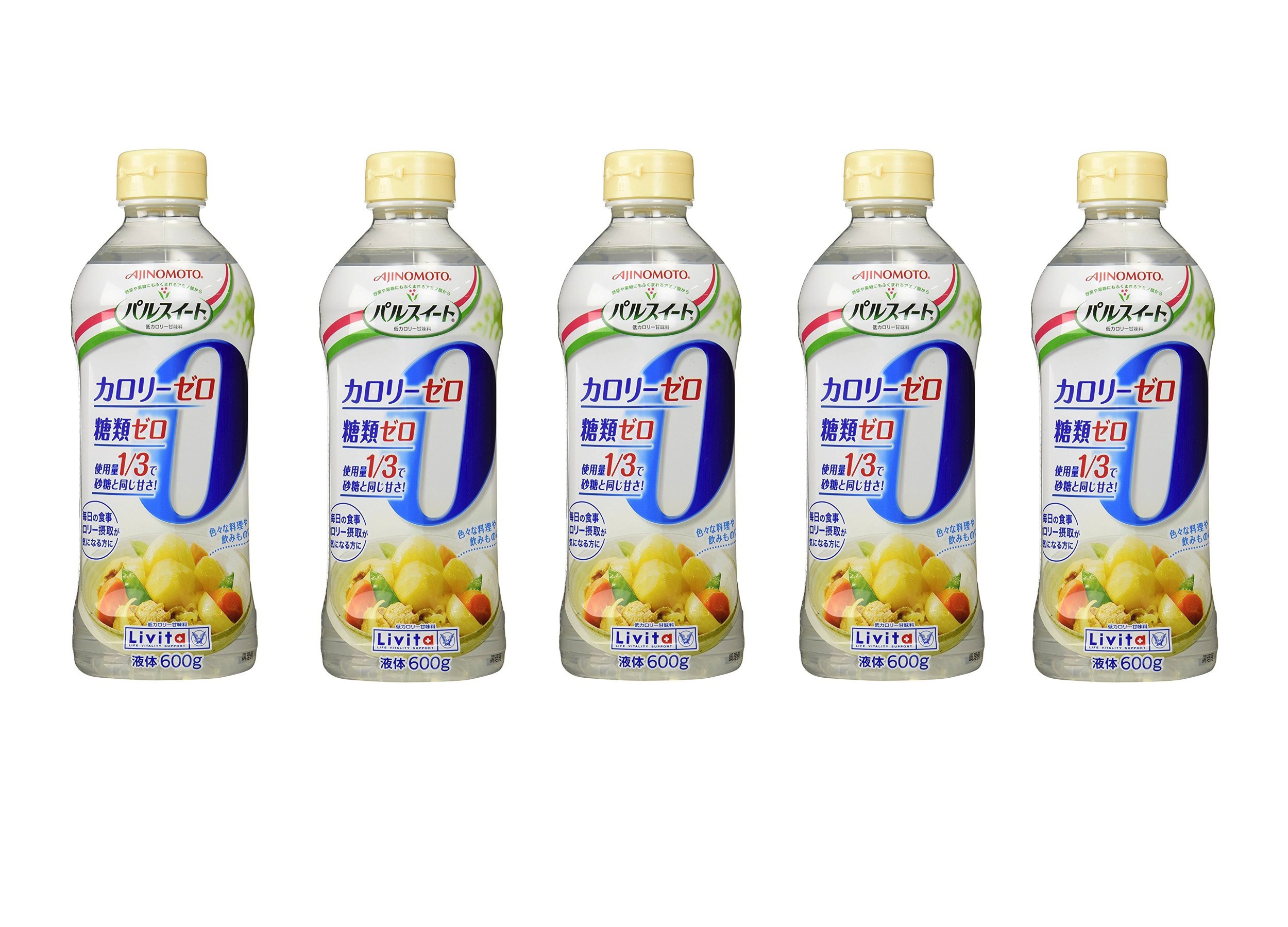 リビタ(Livita) 大正製薬 パルスイートカロリーゼロ・液体タイプ 600g×5本商品画像