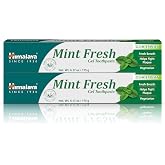 Himalaya Mint Fresh Gel Toothpaste, Fluoride Free to Reduce Plaque &amp; Brighten Teeth, 6.17 oz, 2 Pack