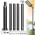 Jadisi 16Ft Tall Street Light Pole, Street Lamp Post for Outdoor Lights, Solar Street Light Pole Accessory for Backyard, Street, Patio,Park,Parking Lots, Exterior House 1-Pack