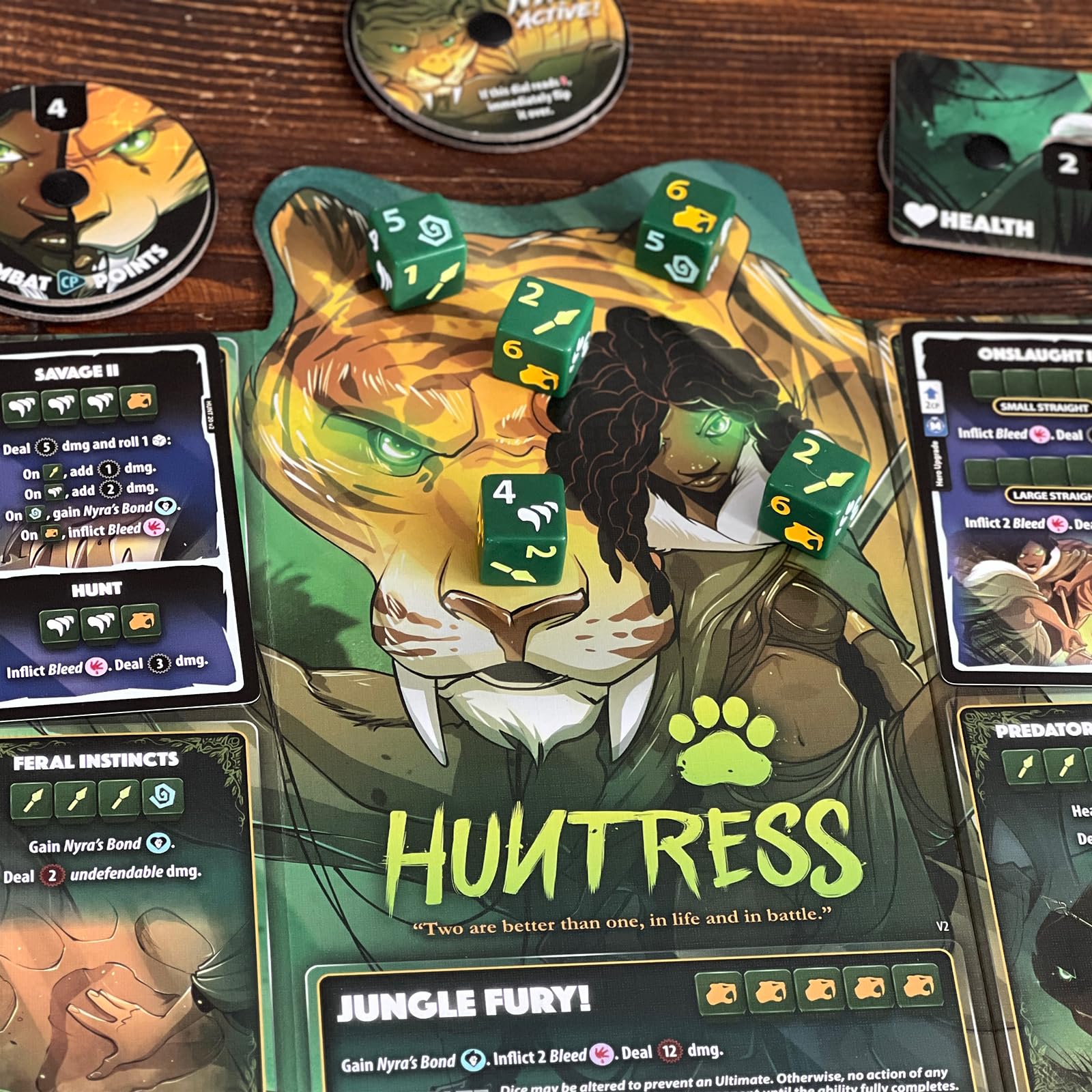 Dice Throne - Two Hero Box - Tactician v Huntress - Fast Playing Collectible Tabletop Game