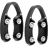 BETTFOR Wine Foil Cutter Magnetic Wine Bottle Foil Cutter Tool,Stainless Steel Blade Easily Removes Aluminum Foil Wine Bottle Opener,Black 2Pcs