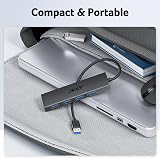 Acer USB Hub 3.0 Ultra Slim 4-Port USB-A Adapter with Power-Ced Type-C view 8