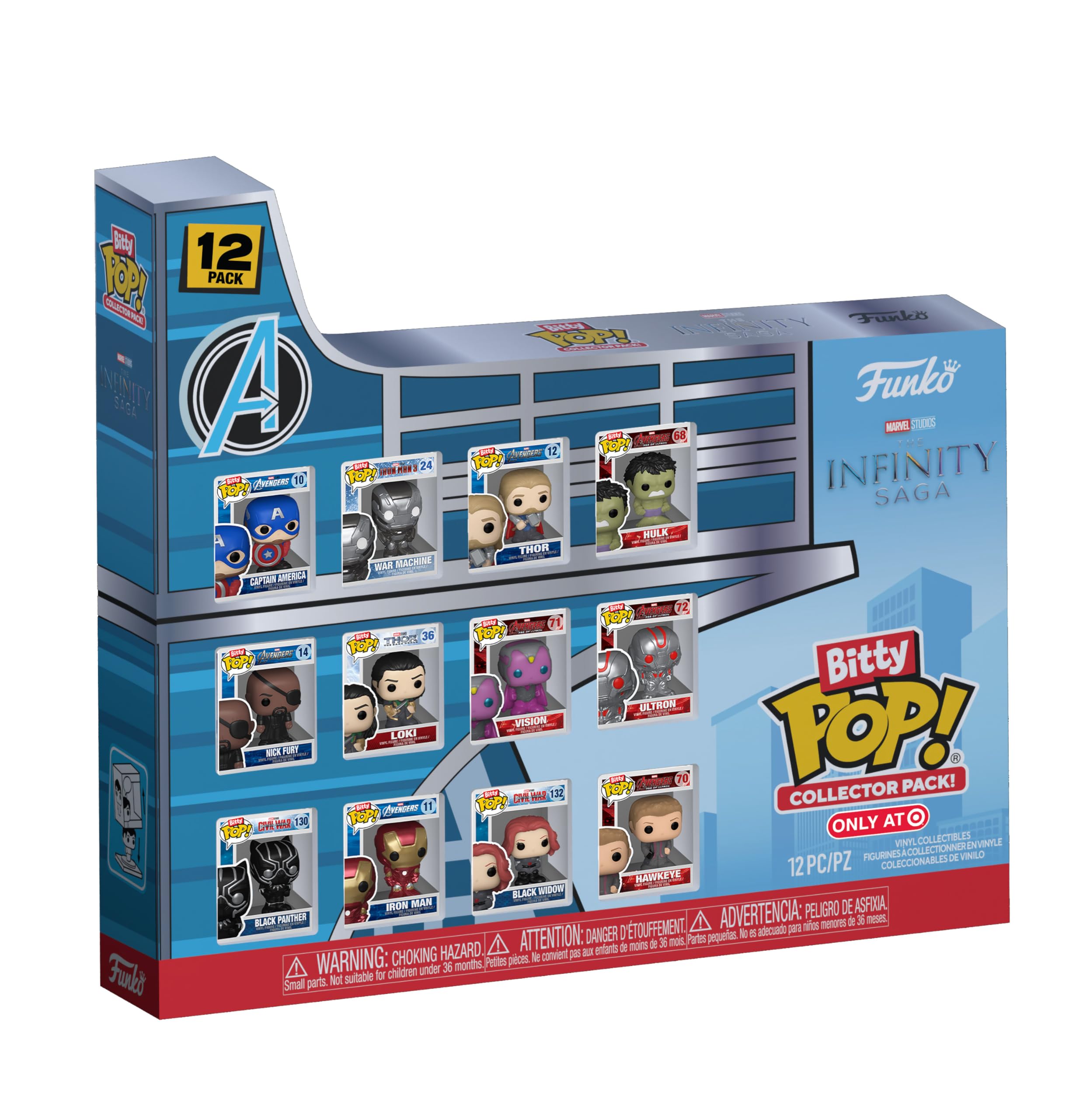 Funko Bitty POP! Marvel: Infinity Saga - 12 Piece - Multipack - Collectable Vinyl Figure - Gift Idea - Official Merchandise - Toys For Kids & Adults - Model Figure for Collectors and Display