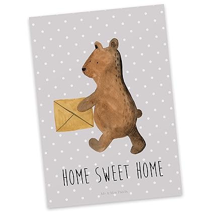 Mr Mrs Panda Ansichtskarte Einladung Postkarte Bar Zuhause