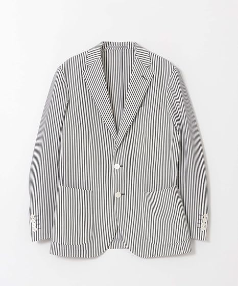 Amazon アーバンリサーチ ドアーズ ジャケット コート Life Style Tailor シアサッカージャケット メンズ Dt05 18l310 Stripe 46 コート ジャケット 通販