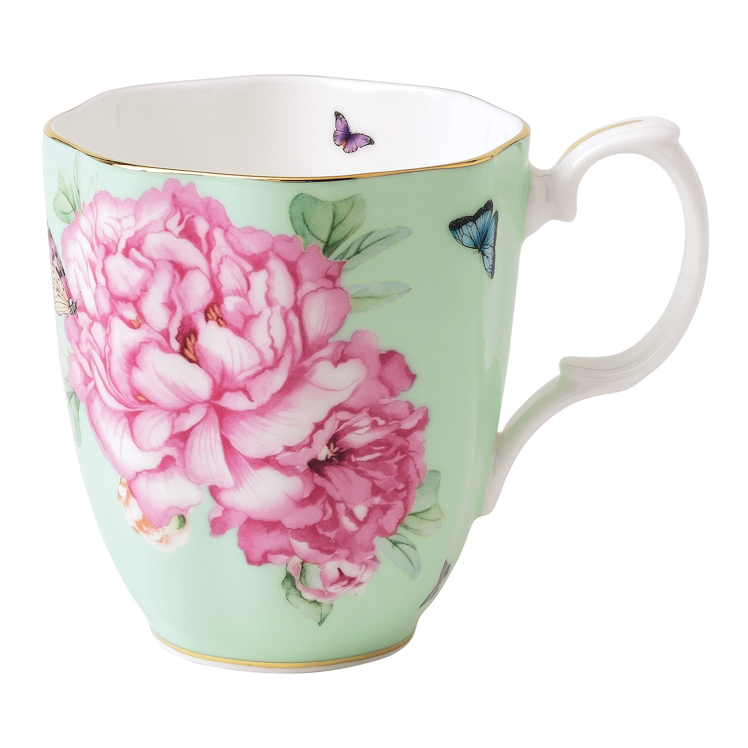 Royal Albert Miranda Kerr Friendship 40001827 Vintage Mug 0.40ltr, Green, Fine Bone China