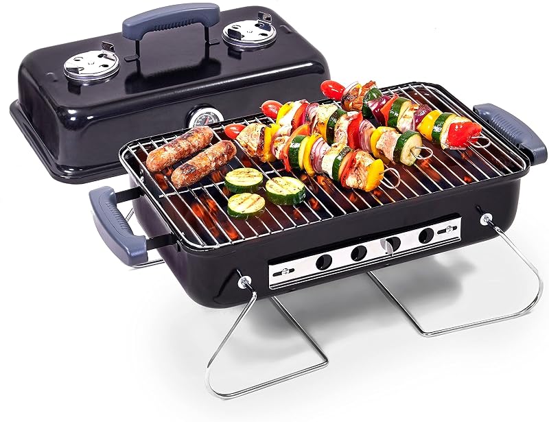 Hi-Gear Traveller Portable BBQ, Folding Legs, Ideal for Camping & Picnics