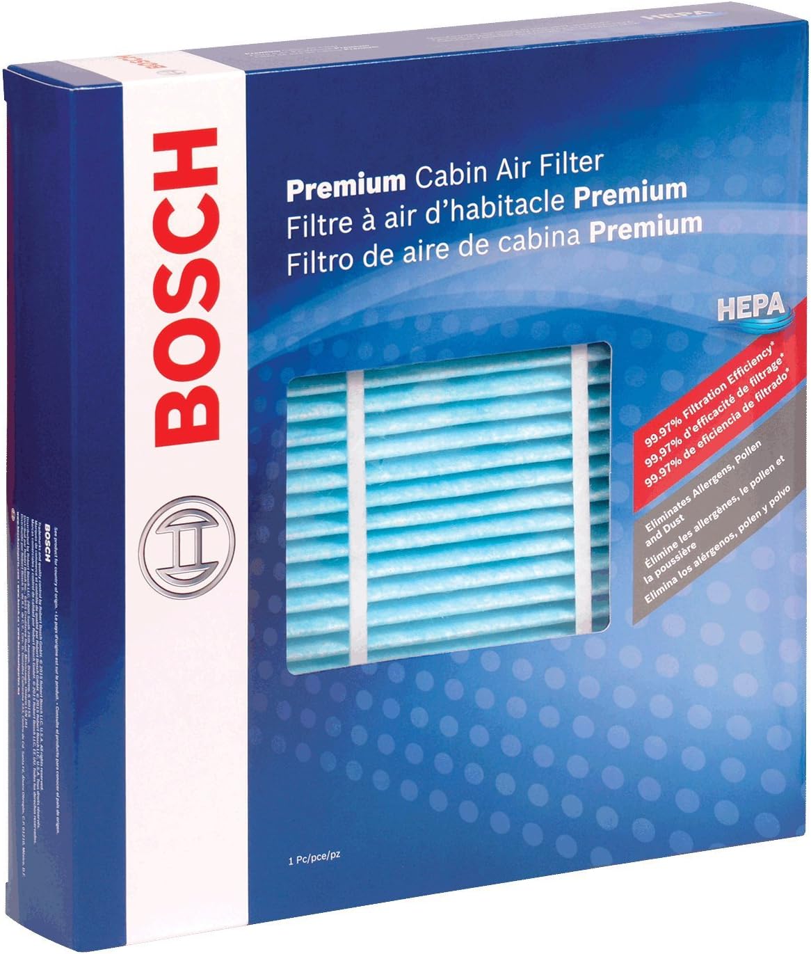 6041C HEPA Cabin Air Filter - Compatible with Select Hyundai Azera, Santa Fe, Sonata