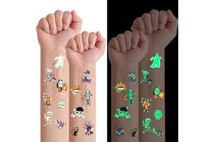 Xutengy 79 Pcs Halloween Scar Temporary Tattoos for Kids, Assorted Trick or Treat Fake Tattoo Stickers for Boys Girls Goody Bag Stuffers Prizes Party Favors
