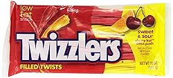TWIZZLERS Filled Twists, Sweet & Sour Flavored