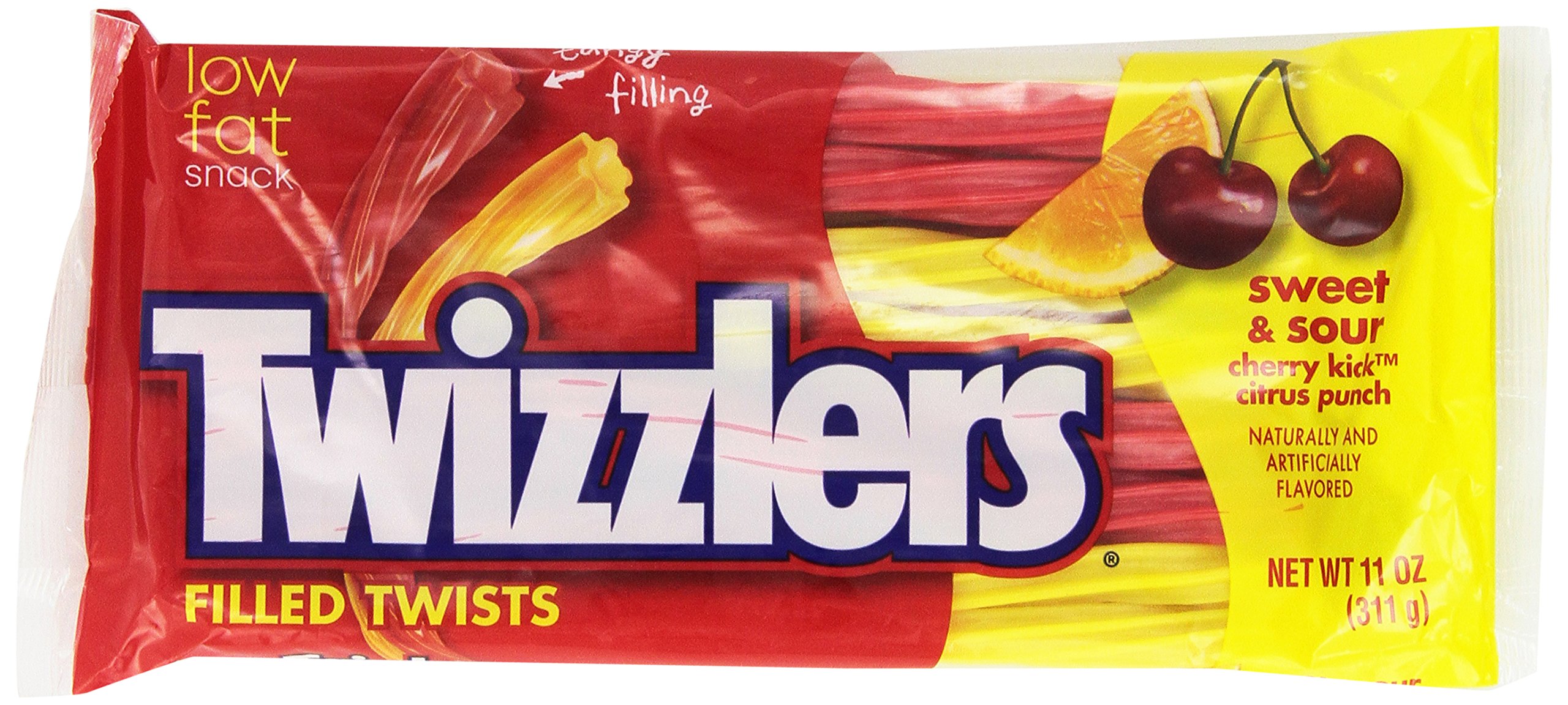 TWIZZLERS Filled Twists, Sweet & Sour Flavored