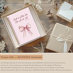 BAYOGITA Pink Coquette Bow Christian Spiral