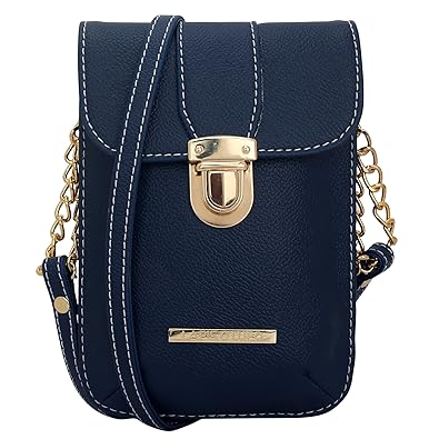 Lapis O Lupo Bleu Celeste Women Mobile Sling Bag (Blue)