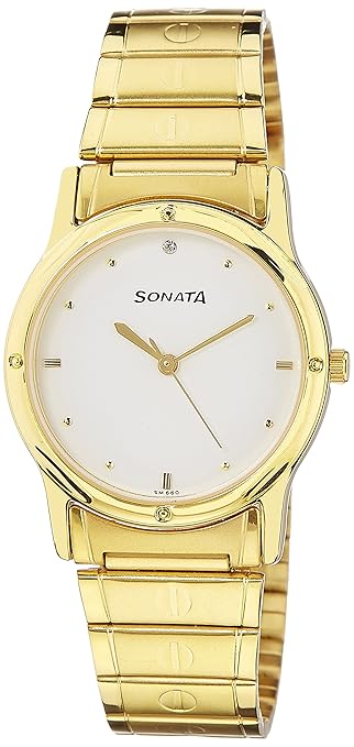 Analog White Dial Mens Watch -NK7023YM01