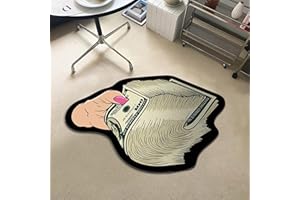 LAUPVXA 100 Dollar Bill Rug Art Money Carpet Cozy Soft Bedroom Carpets Living Mat Decoration Bathroom Be Absorbent Rug Rugs Room Door Mat (F, 15.7 * 23.6in)