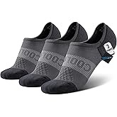 BRISIRA Coolmax Bamboo Viscose Compression No Show Socks Moisture Wicking Cushion Short Low Cut Ankle Athletic Sock for Golf