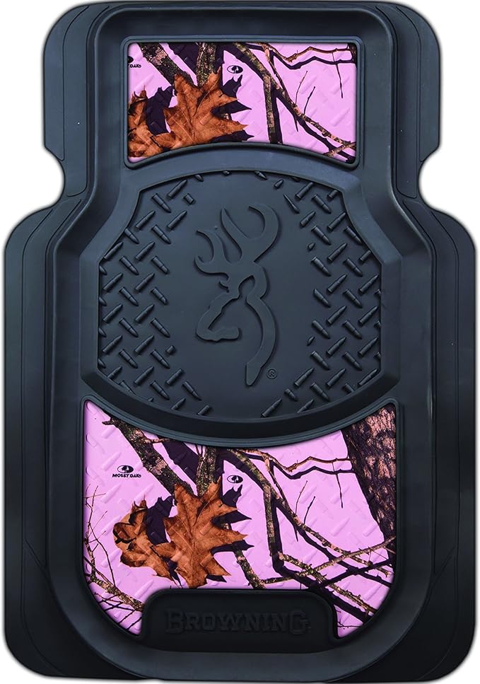 Browning Buckmark Pink Mossy Oak Break Up Camo Floor Mats Durable