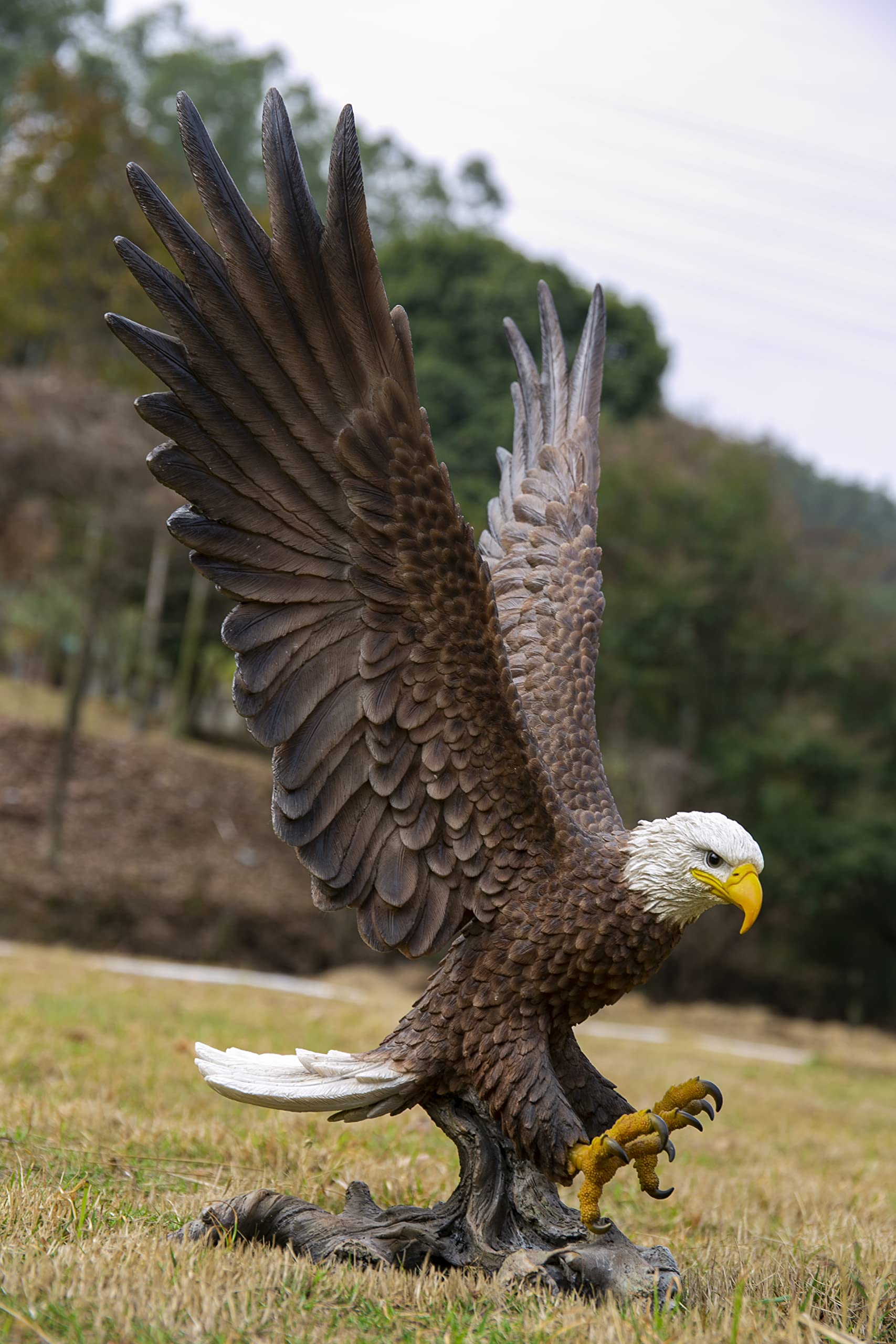 Photo 1 of ***MAJOR DAMAGE*** Large Flying Eagle Statue