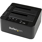 StarTech.com Dual Bay USB 3.0/ eSATA Hard Drive Duplicator Dock for 2.5" & 3.5" SATA SSD HDD with UASP (6Gbps) - Standalone Docking Station (SDOCK2U33RE)
