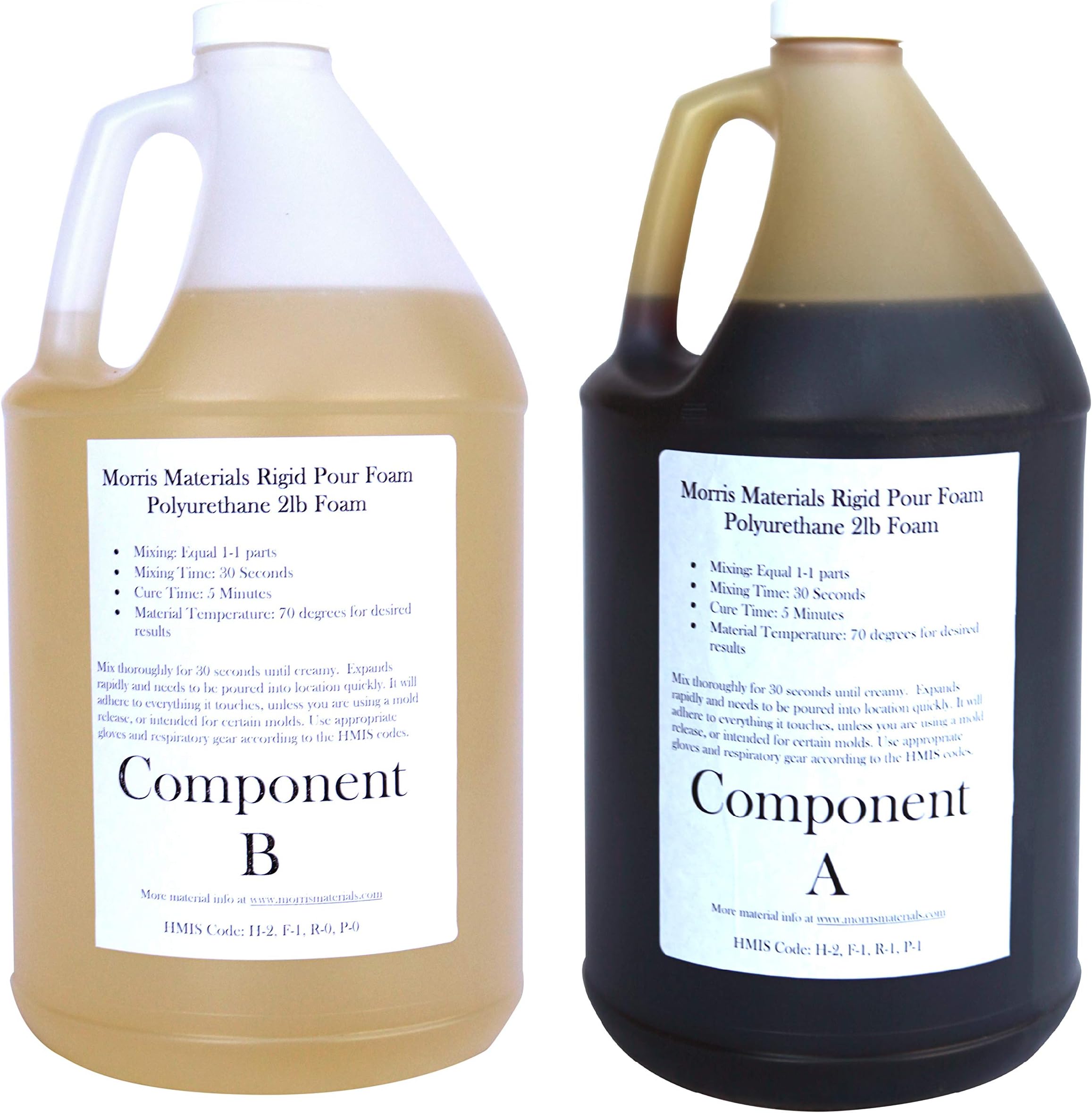 Liquid Urethane Rigid Pour Marine Foam 2 Lb Density - Closed Cell (2.5 Gallon Kit)