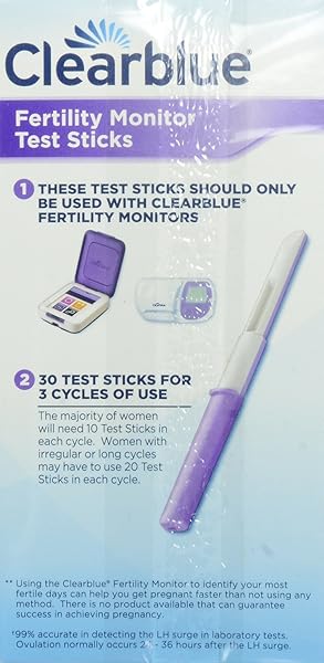 CLEARBLUE FERTILITY MONITOR TEST STICKS, 30 FERTILITY TESTS