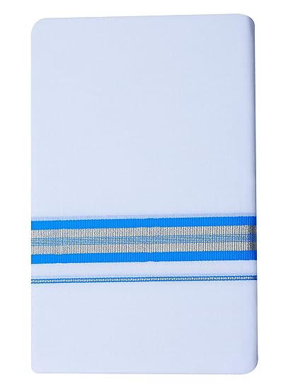 Men's Pure Cotton Dhoti's (147_White_3.60M)