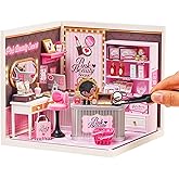 Rolife Super Creator Kits - DIY Plastic Miniature House for Adults, Micro Block Model Construction Set Ages 14+,Crafts/Hobbies/Brick Toys Teens &amp; Up (Pink Beauty Secret)