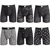 Warriors & Scholars Chafe Safe Pouch Modal Boxer Briefs For Men, Ultra Soft, Moisture-Wicking, Buldge Enhancing Underwear