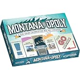 Late for the Sky Montana-Opoly Board Game, Family Strategy Game | Traditional or 1-hour fast play options Features Big Sky theme, Montana icons, and local landmarks Ages 8 and up