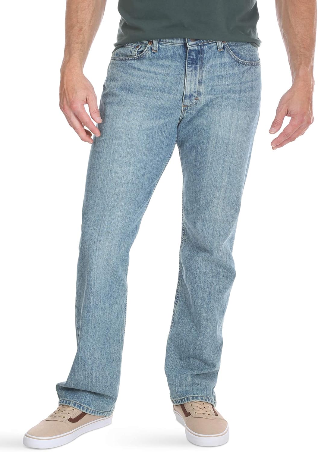 Wrangler Mens Regular Fit Comfort Flex Waist Jean: Amazon.ca: Clothing ...