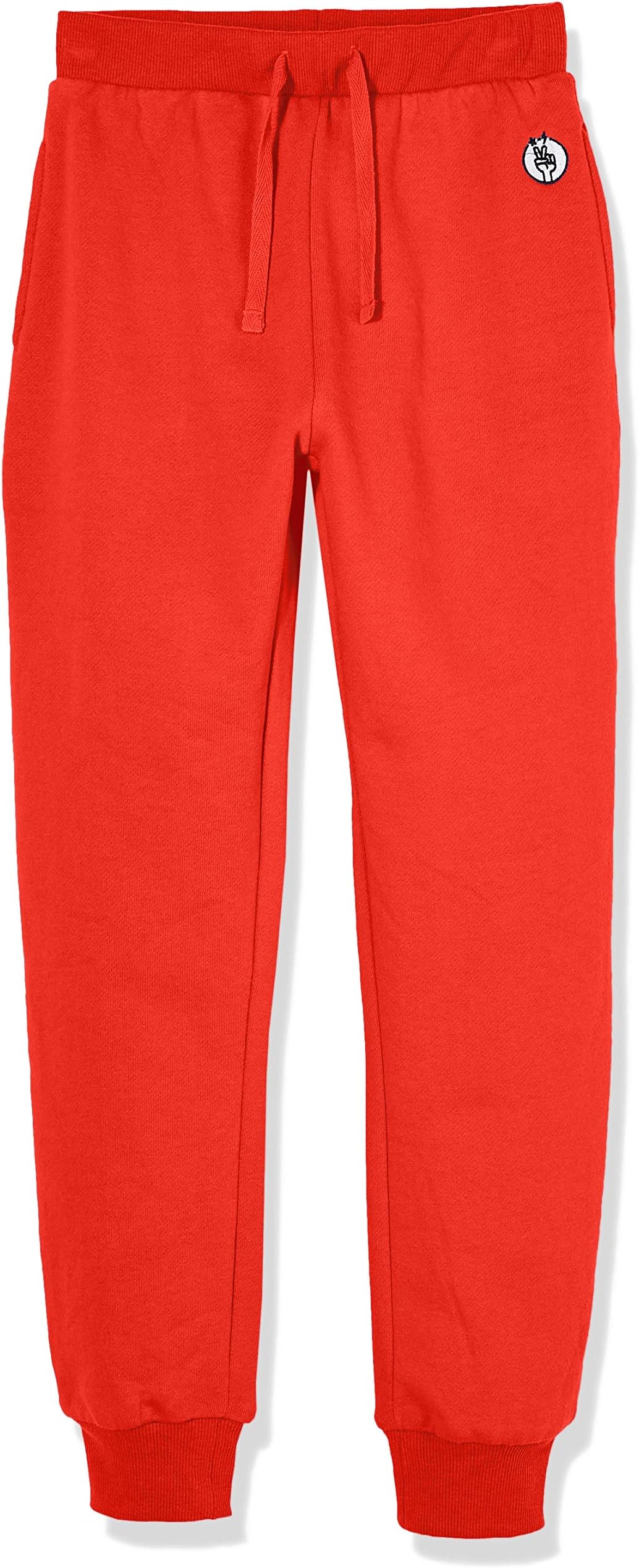 Kid Nation Kids Unisex Soft Brushed Fleece Casual Pull On Jogger Sweatpants with Pockets for Boys or Girls