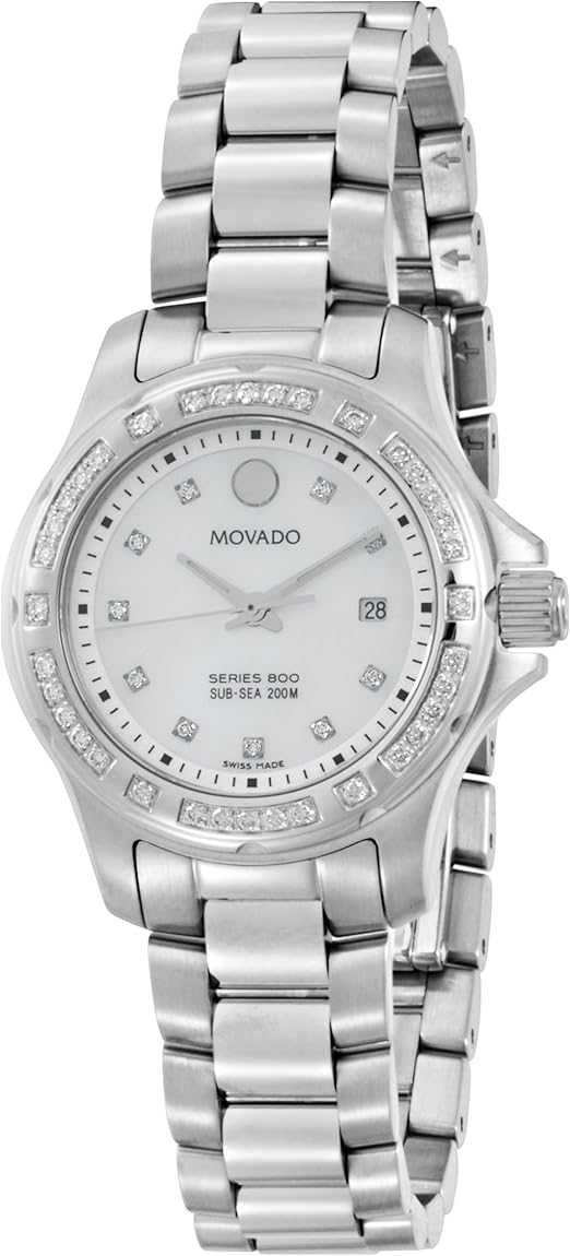 movado series 800 women's diamond
