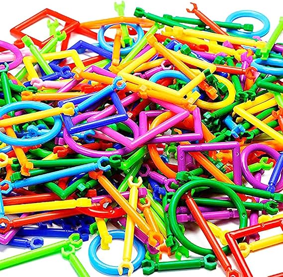 Juego de accesorios de construcción de plástico para juguetes, juguetes