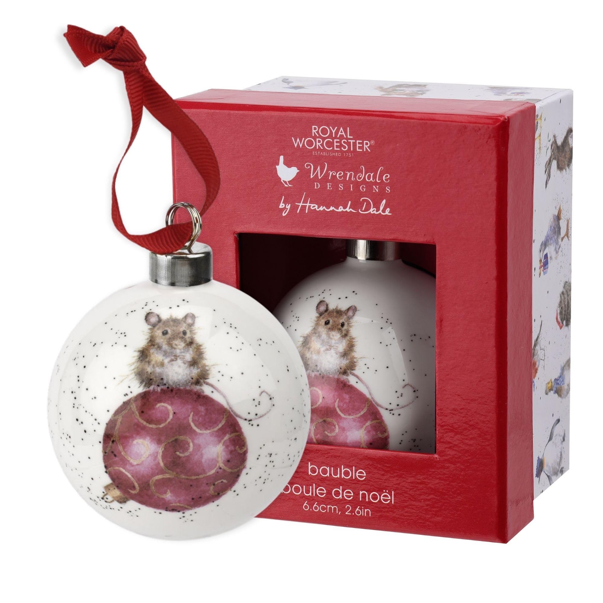 Portmeirion Home & Gifts WNPB79011-XG Bauble, Multi-Coloured