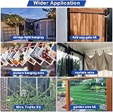 TooTaci Garden Wire Kit 15M 2mm PVC Stainless Steel Cable M5 Turnbuckle view 7