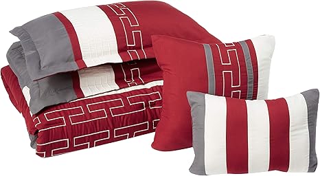 carlton conjunto de 6 piezas de cobijas ropa de cama fundas de almohada y almohadas decorativas incluidas