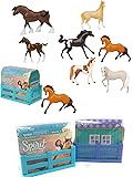 NEW! COLLECTIBLE! SET OF 2 DreamWorks SPIRIT RIDING FREE Mini Horse Figures Blind Box - Realistic Horses - Perfect for both KIDS and COLLECTORS ALIKE!