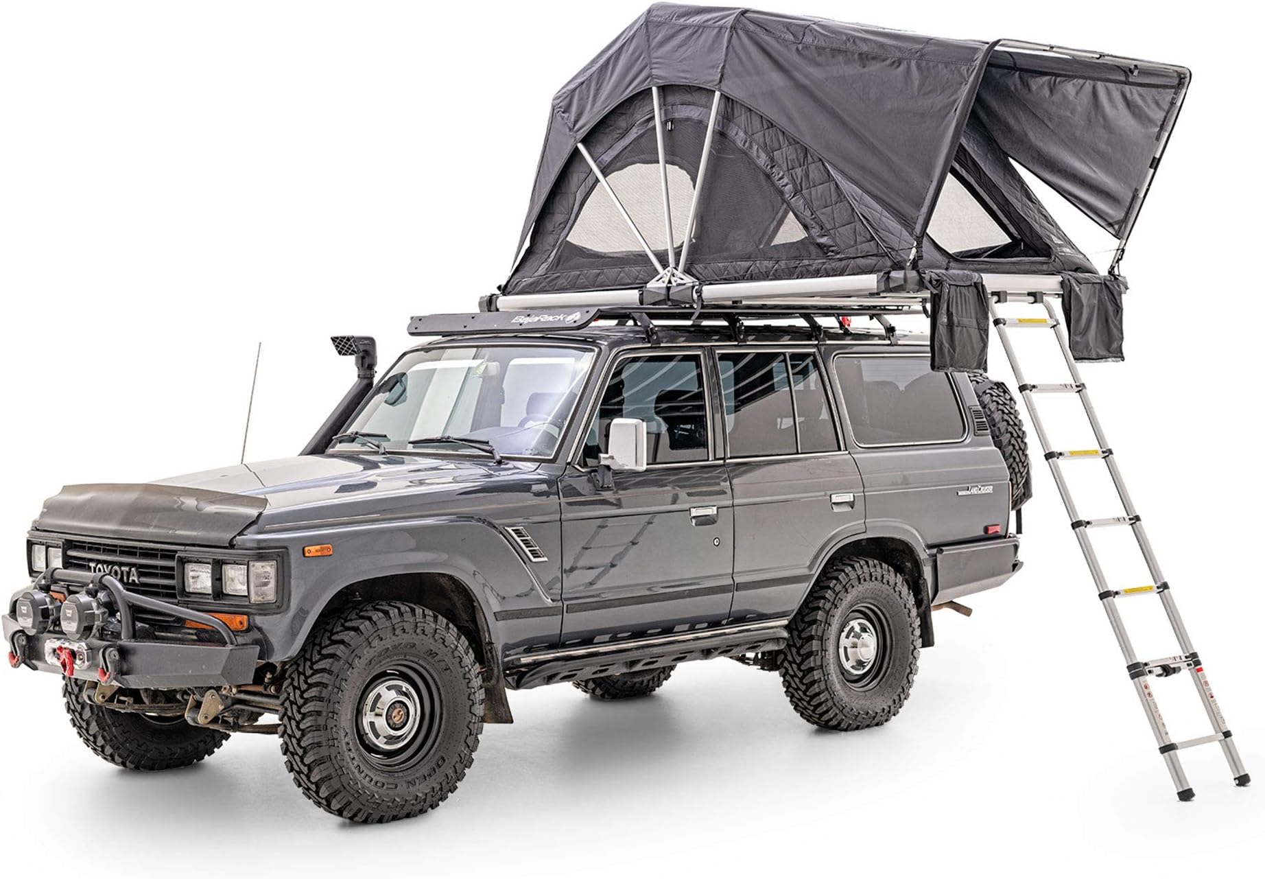 Free Spirit Recreation RTHC55T10 High Country Series 55" Roof Top Tent Tri-Layer, Black