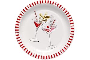 American Greetings 36-Count 7 in. Dessert Plates by Kathy Davis, Christmas Party Supplies