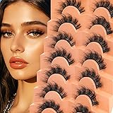 Mink Lashes Fluffy Wispy Eyelashes - 3D False