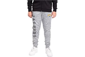 Ultra Game NFL Boys' High Performance Moisture Wicking Fleece Jogger Sweatpants