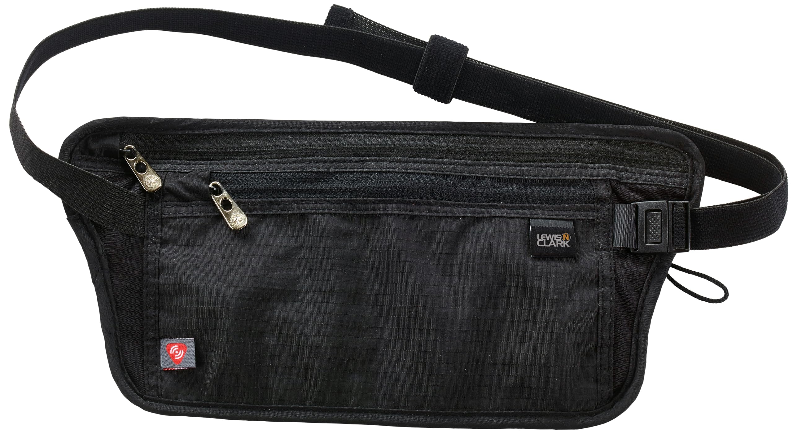 Lewis N. Clark RFID Blocking Money Belt Travel Pouch Waist Stash + Credit Card, Id, Passport Holder for Women & Men
