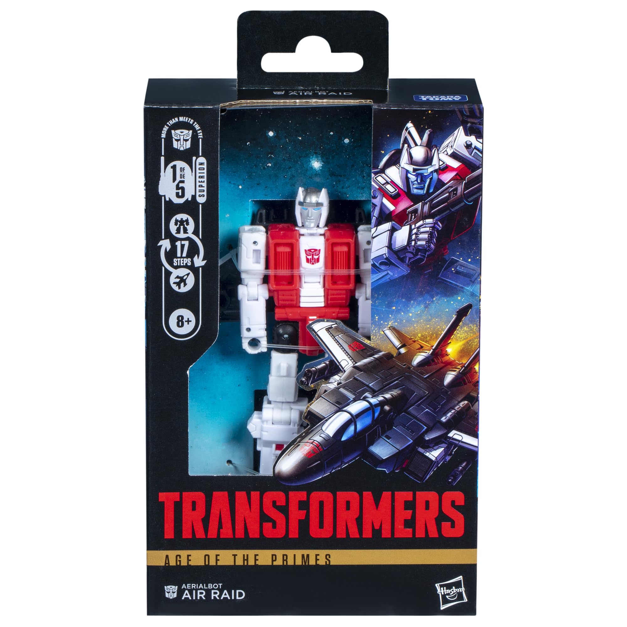 Transformers Age of The Primes Deluxe Class Aerialbot Air Raid, 5.5-inch Converting Action Figure, Robot Toys for Ages 8+