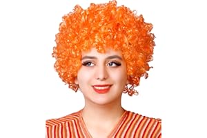 MATISSA Unisex Clown Wig Circus Funny Fancy Party Dress Accessory Afro Stag Do Fun Joker